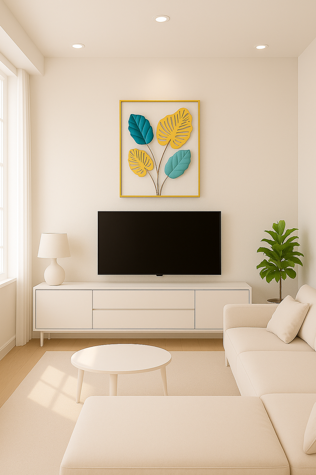 Metal Leaf Motif - set of 3 - Home Decor